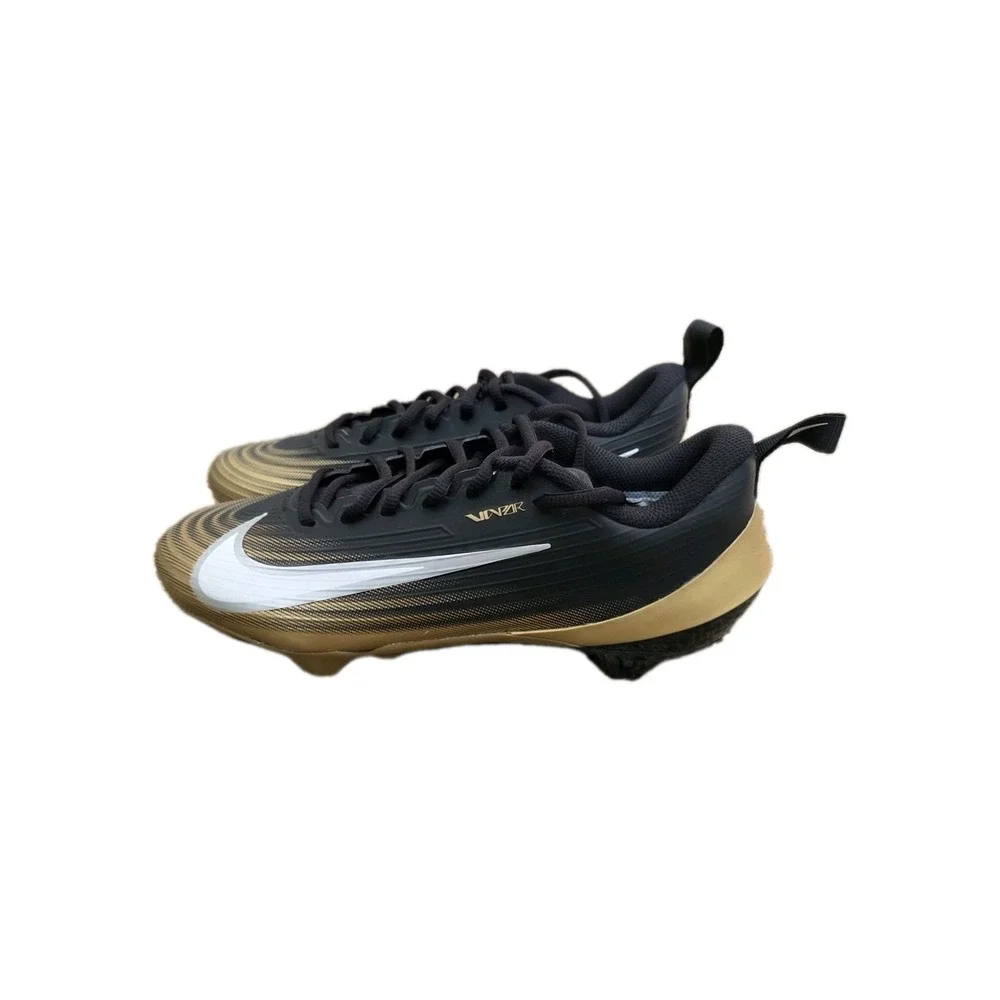 Nike‎ Vapor Speed 3 Football Shoes Cleats Black Gold FB3303-003 Men's Sz 8.5